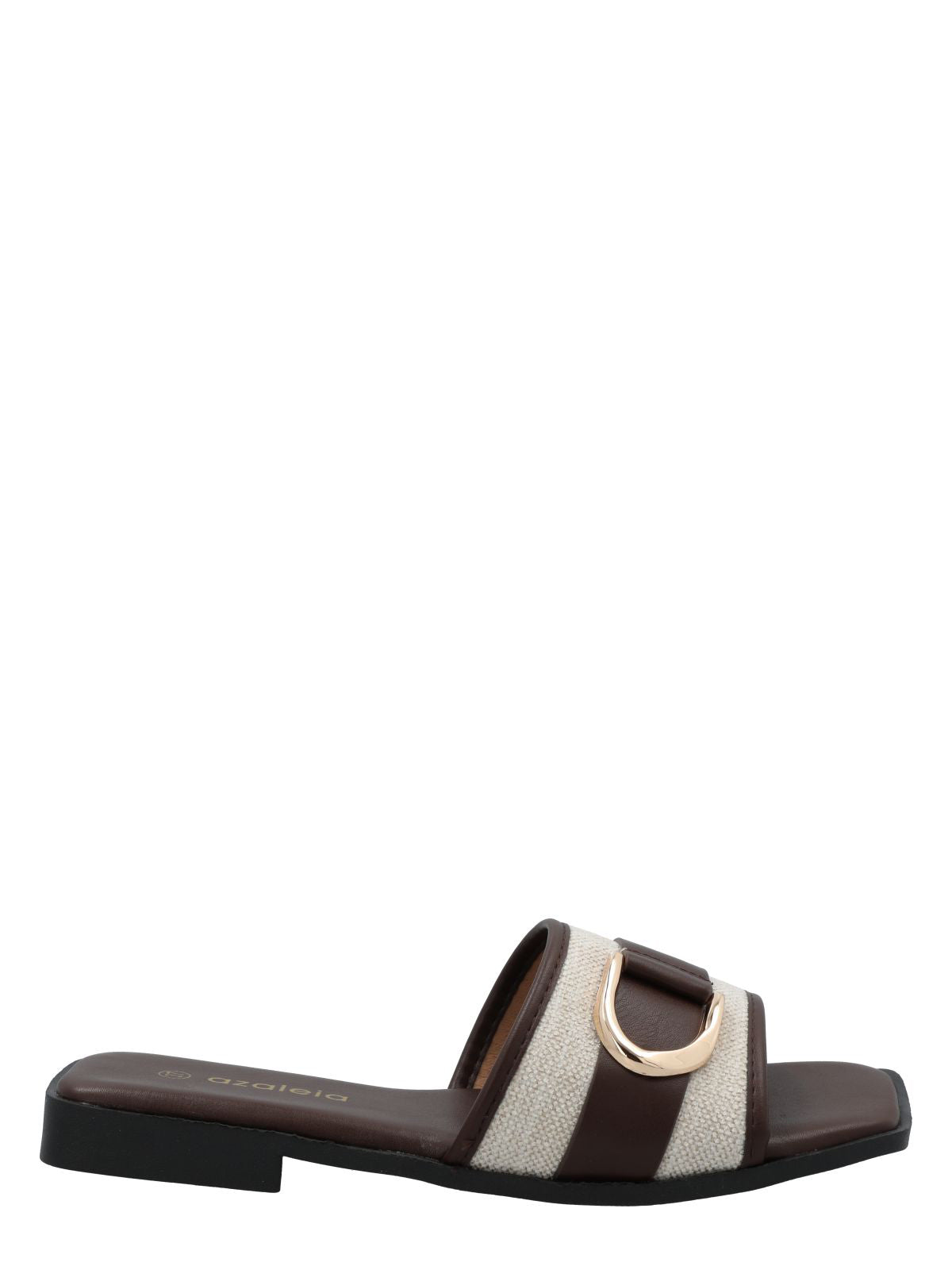 Sandalia Mujer Celine Café Azaleia
