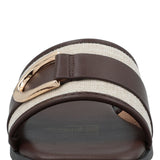 Sandalia Mujer Celine Café Azaleia