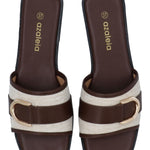 Sandalia Mujer Celine Café Azaleia