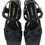 Sandalia Mujer Daffodil Negro Azaleia