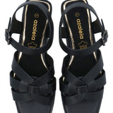 Sandalia Mujer Daffodil Negro Azaleia