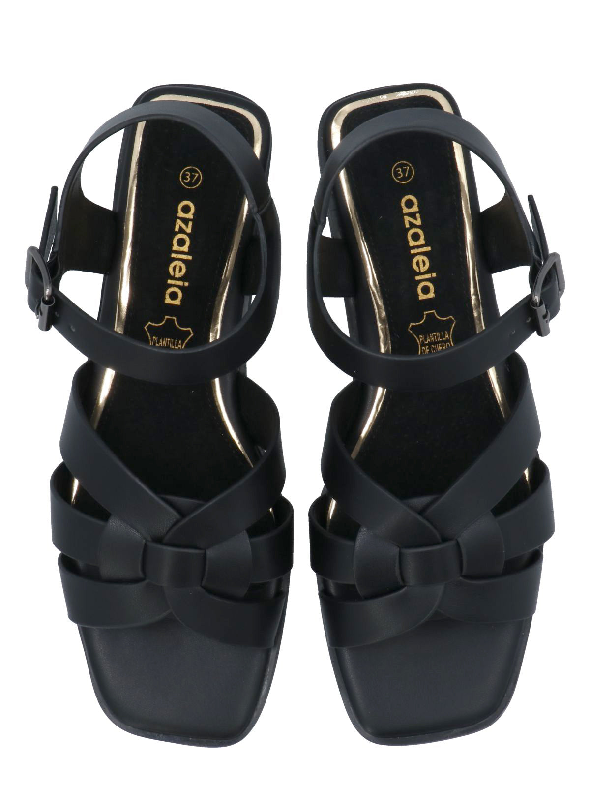 Sandalia Mujer Daffodil Negro Azaleia