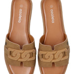 Sandalia Mujer Hollis Cognac Azaleia