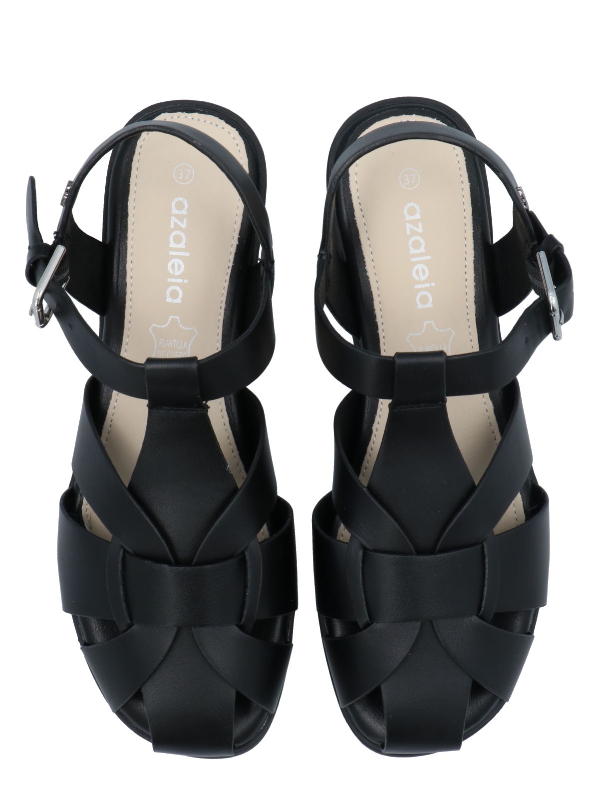 Sandalia Mujer Aurora 2 Negro Azaleia