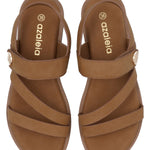 Sandalia Mujer Luma Cognac Azaleia