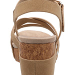 Sandalia Mujer Chanel Beige Azaleia