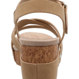 Sandalia Mujer Chanel Beige Azaleia