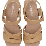 Sandalia Mujer Chanel Beige Azaleia