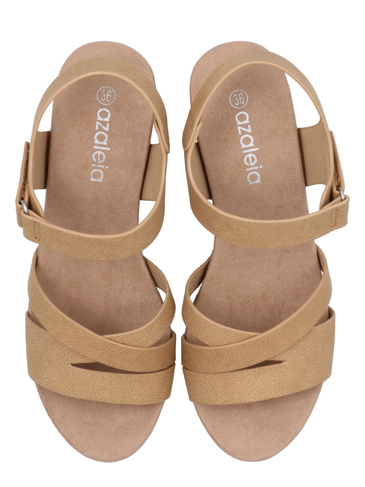 Sandalia Mujer Chanel Beige Azaleia