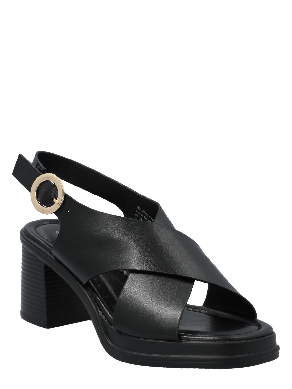 Sandalia Mujer Cross Negro Azaleia