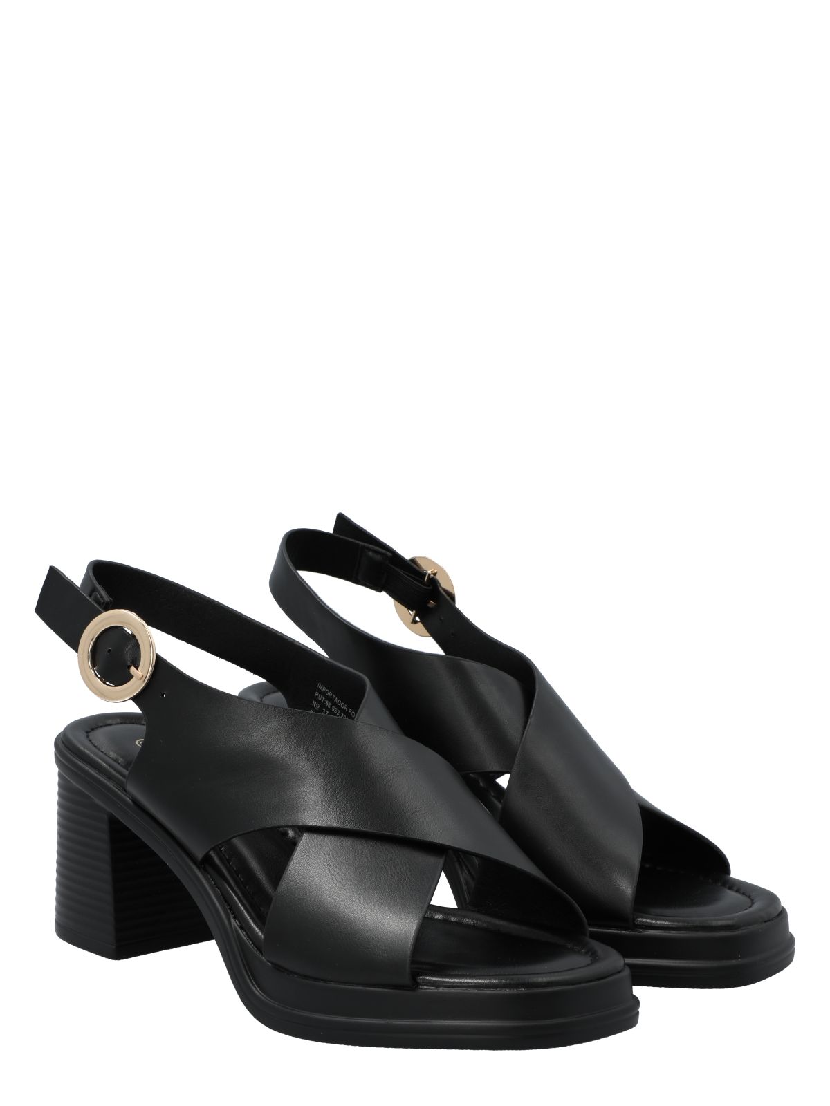 Sandalia Mujer Cross Negro Azaleia