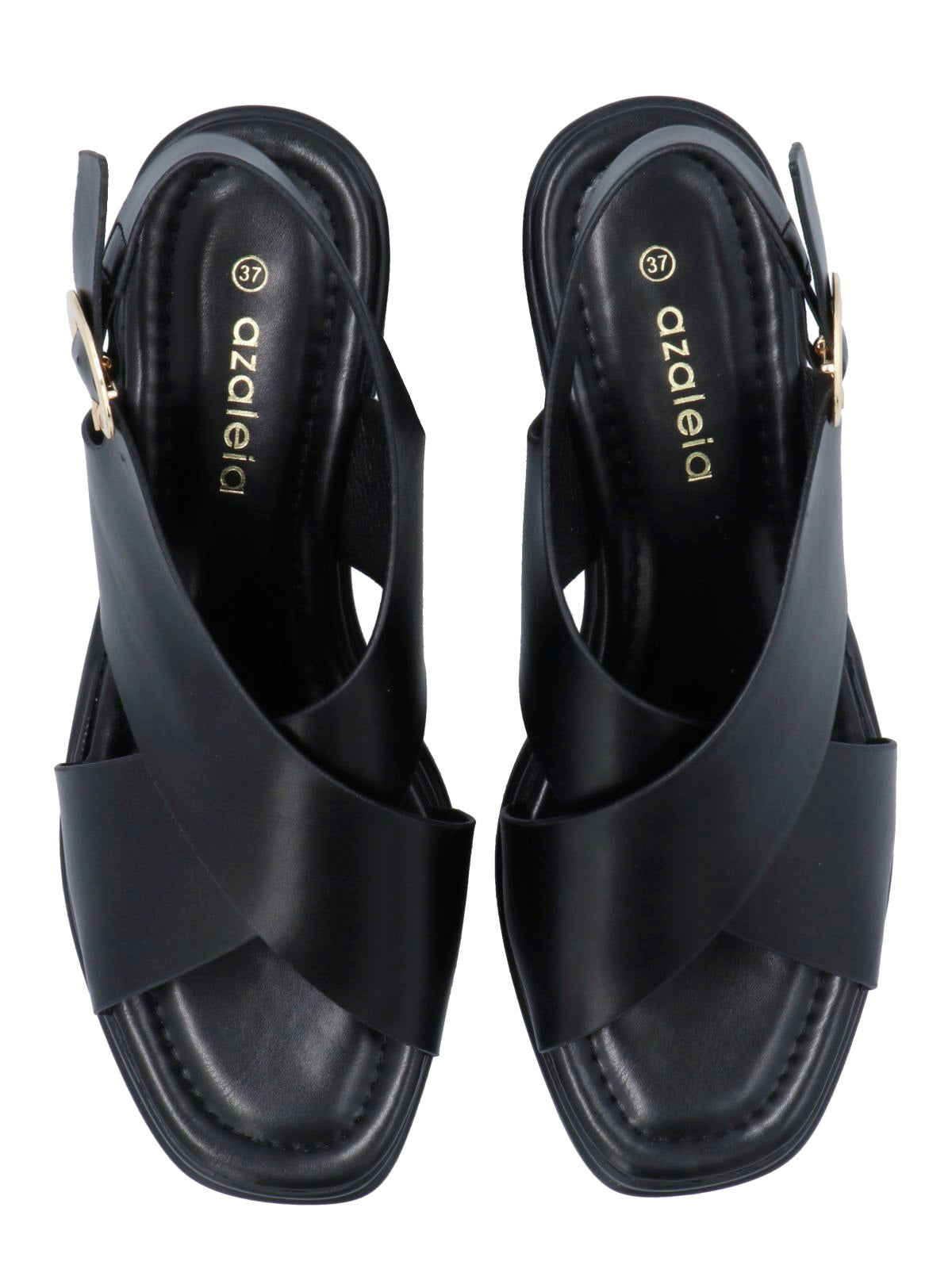 Sandalia Mujer Cross Negro Azaleia