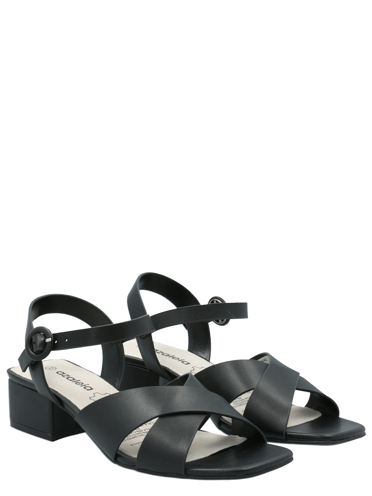 Sandalia Mujer Leandro Negro Azaleia