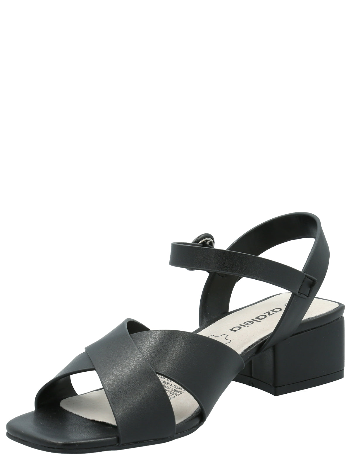 Sandalia Mujer Leandro Negro Azaleia