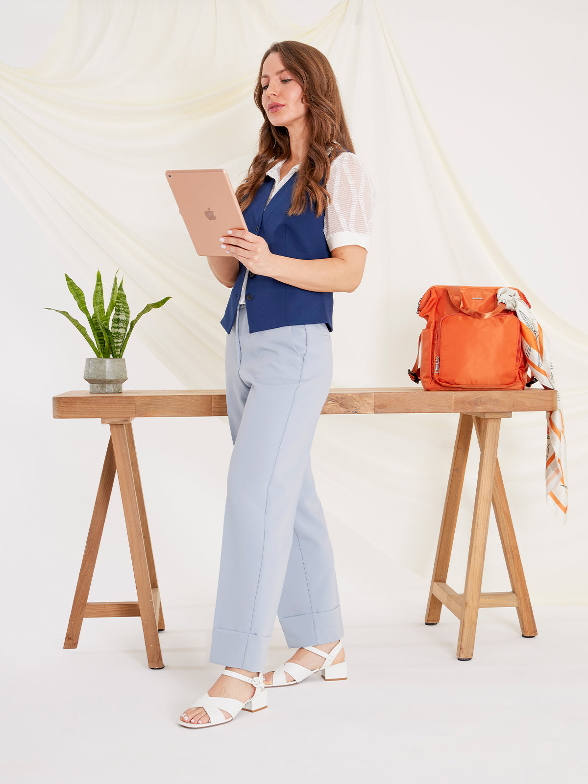 Sandalia Mujer Leandro Blanco Azaleia