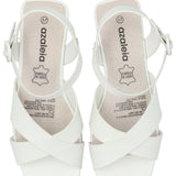 Sandalia Mujer Leandro Blanco Azaleia