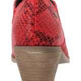 Botín Mujer Augusto Rojo Azaleia