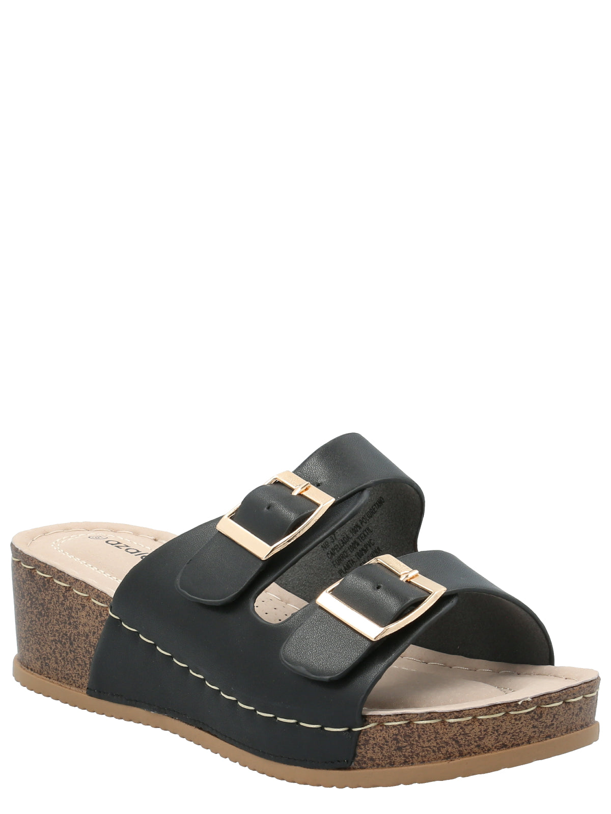 Sandalia Mujer Riviera Negro Azaleia