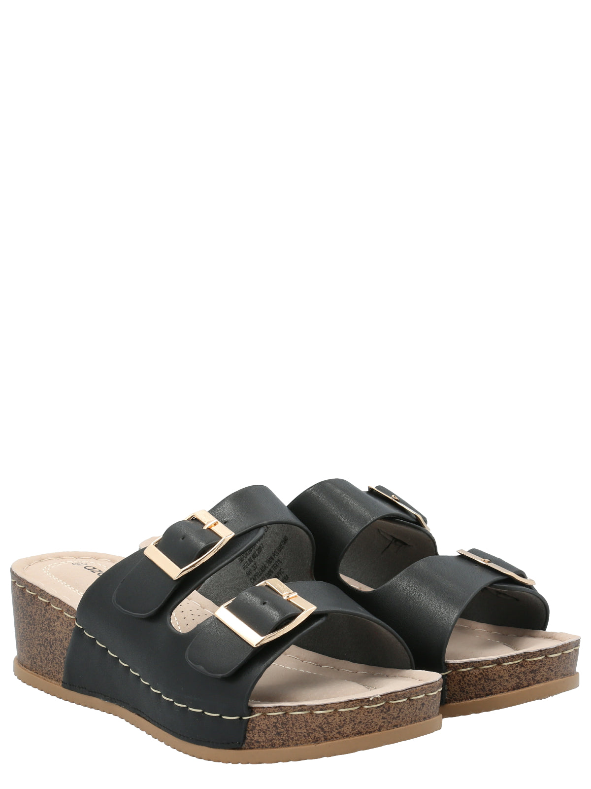 Sandalia Mujer Riviera Negro Azaleia