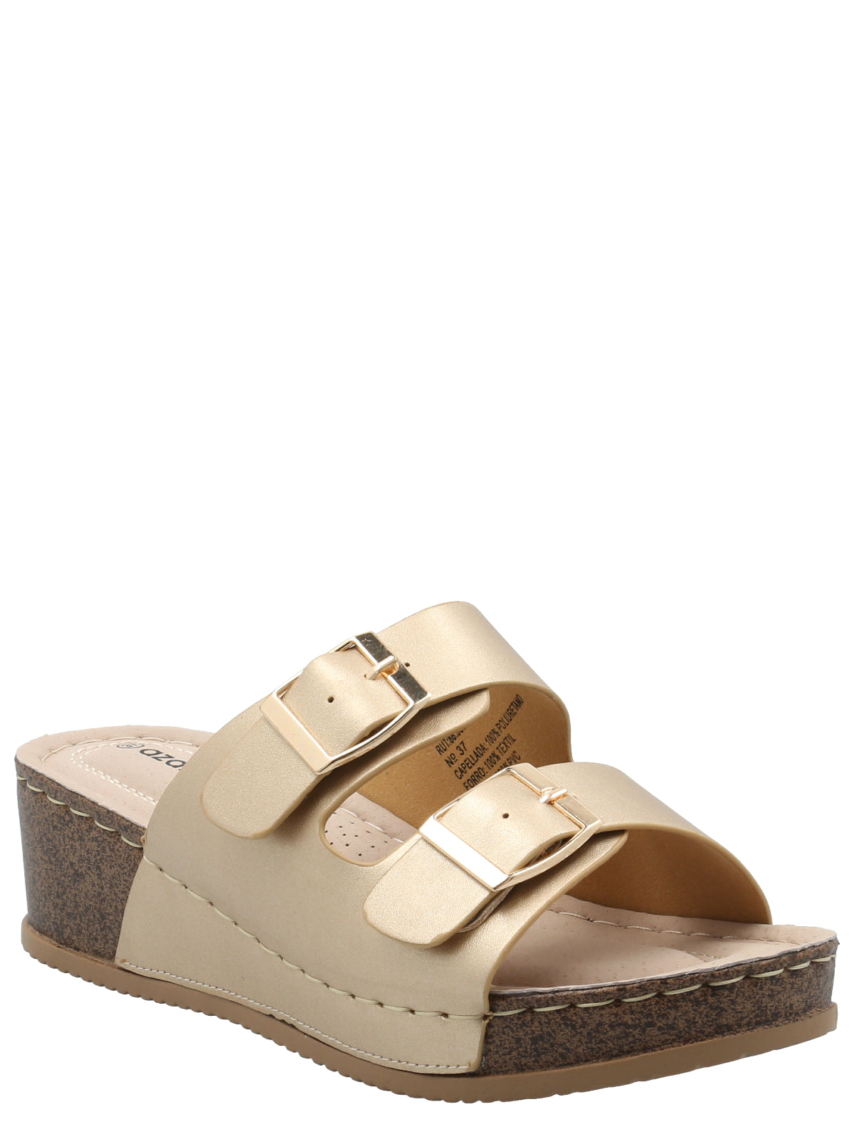 Sandalia Mujer Riviera Dorado Azaleia