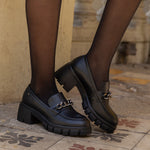 Mocasín Mujer Leeds Negro Azaleia