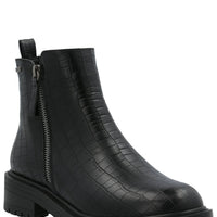 Botín Mujer Compostela Negro Azaleia