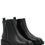 Botín Mujer Compostela Negro Azaleia