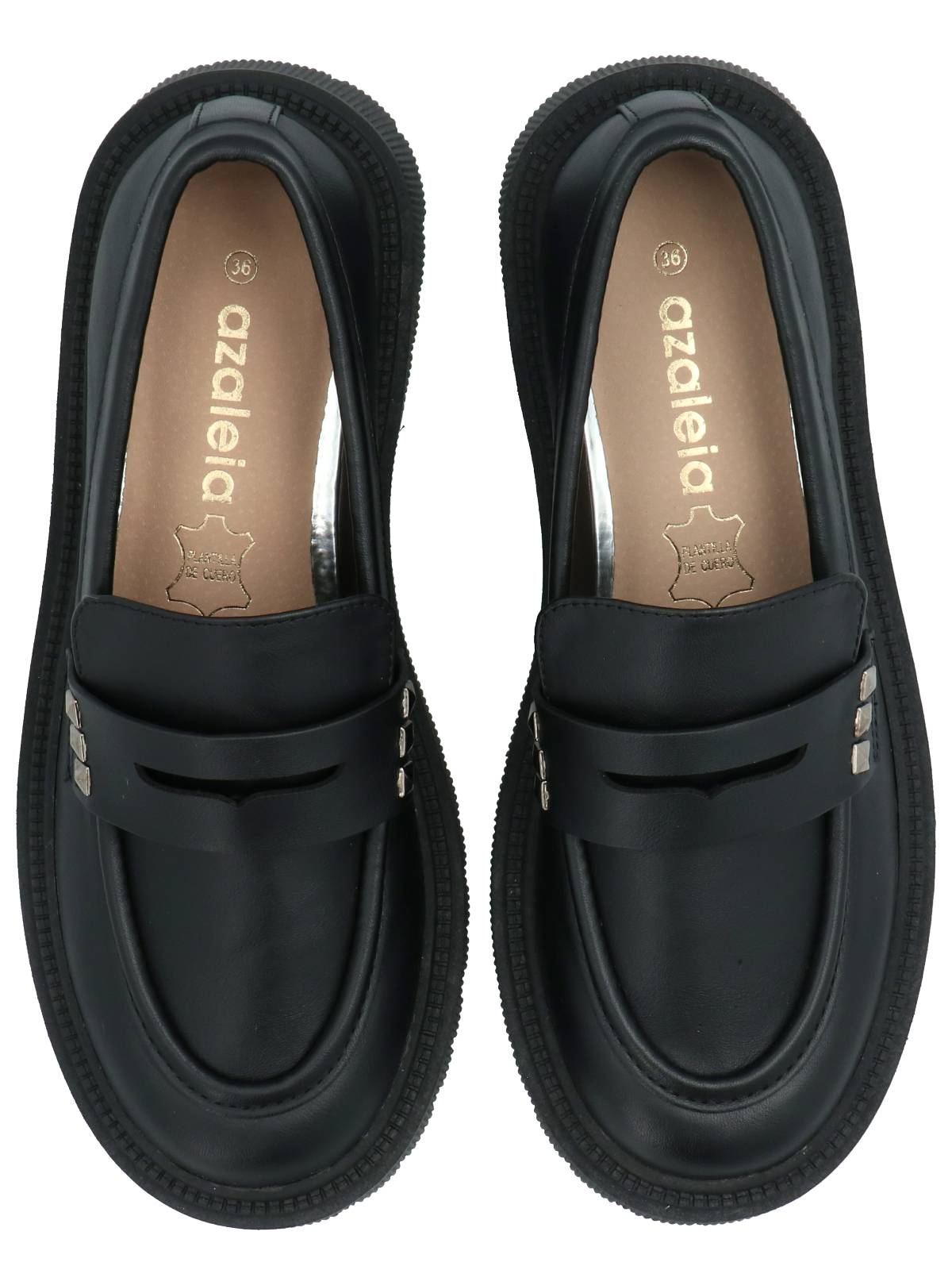 Mocasín Mujer West Negro Azaleia
