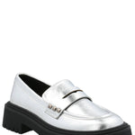 Mocasín Mujer West Plateado Azaleia