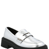 Mocasín Mujer West Plateado Azaleia