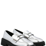 Mocasín Mujer West Plateado Azaleia