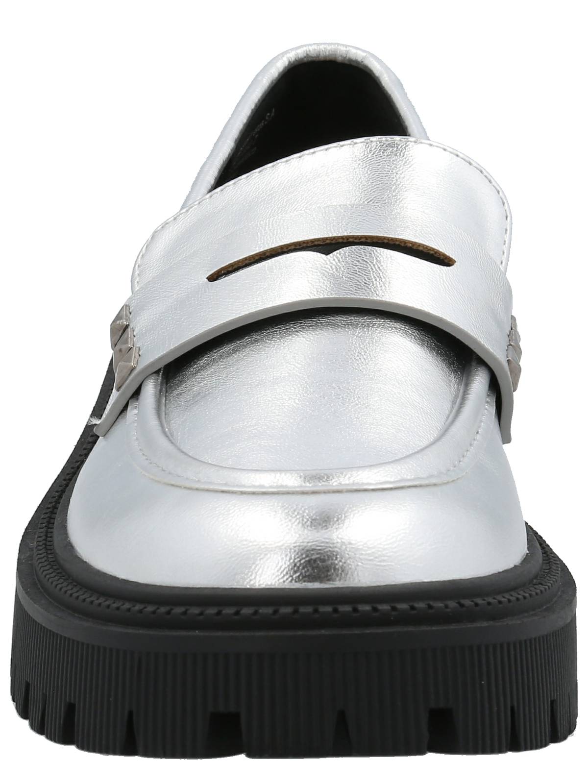 Mocasín Mujer West Plateado Azaleia