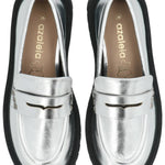 Mocasín Mujer West Plateado Azaleia