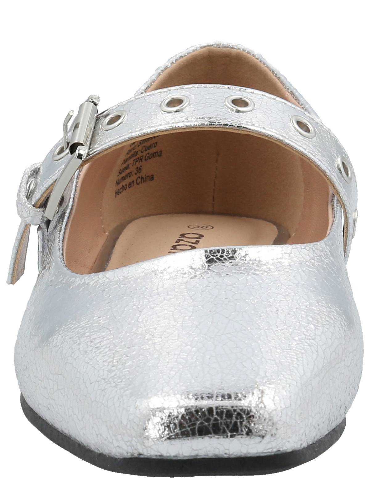 Ballerina Mujer Chelsea Plateado Azaleia