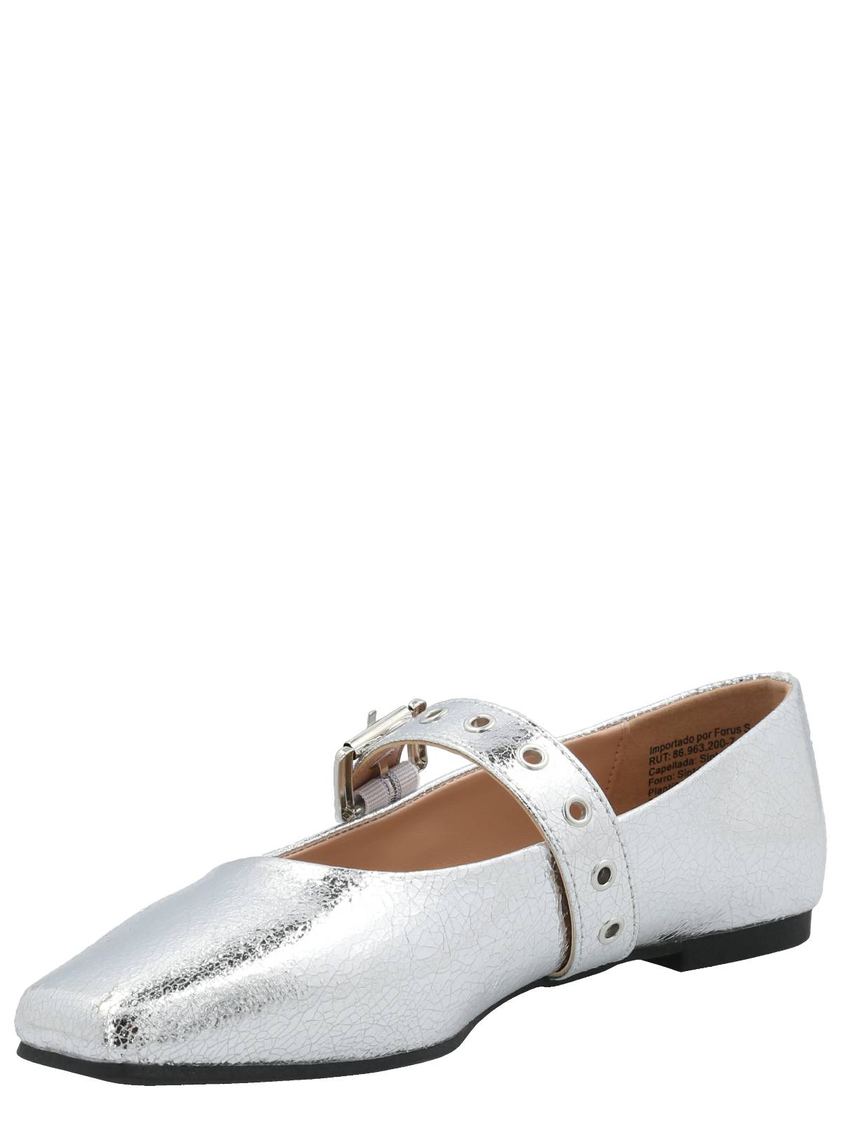 Ballerina Mujer Chelsea Plateado Azaleia