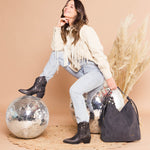 Botín Mujer Sete Negro Azaleia