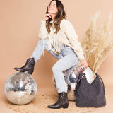 Botín Mujer Sete Negro Azaleia