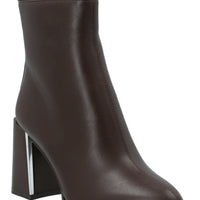 Botín Mujer Heel Café Azaleia