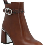 Botín Mujer Hex Café Azaleia