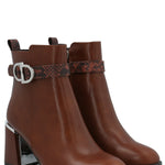 Botín Mujer Hex Café Azaleia