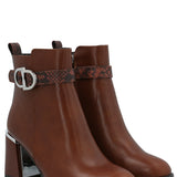 Botín Mujer Hex Café Azaleia