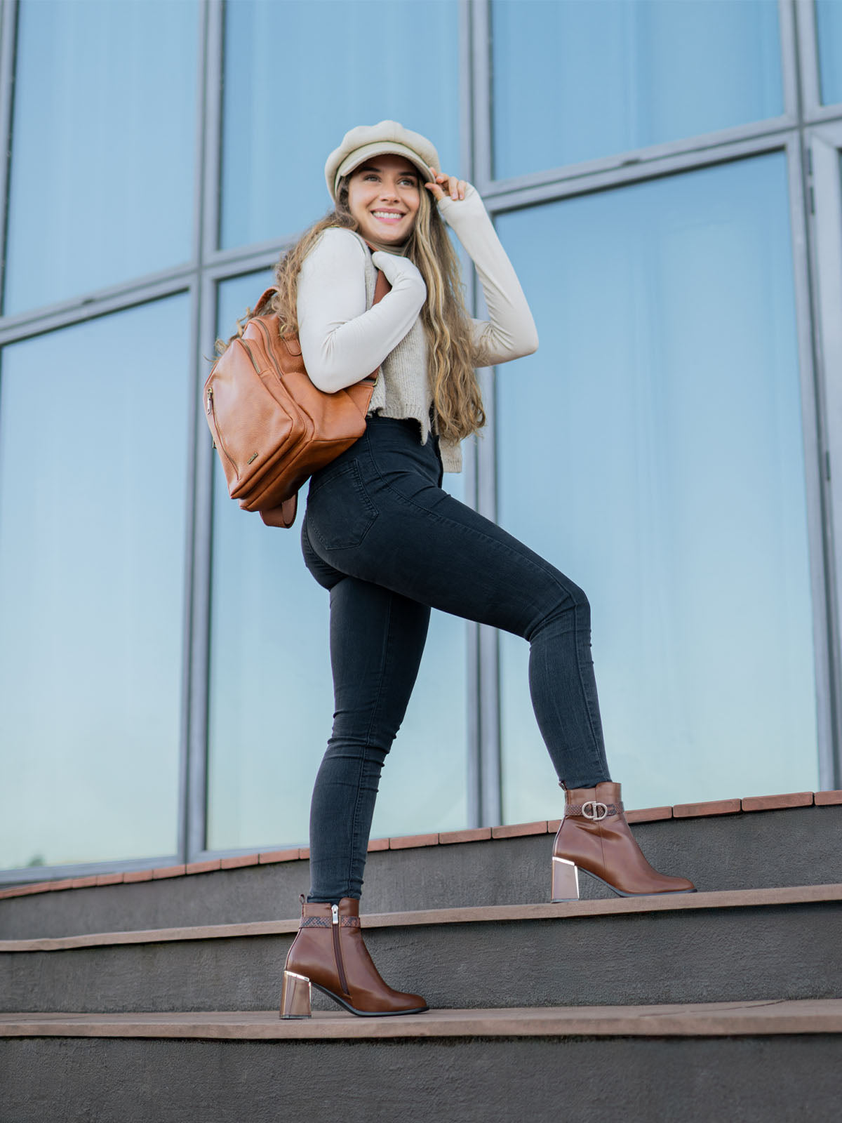 Botín Mujer Hex Café Azaleia