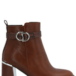 Botín Mujer Hex Café Azaleia