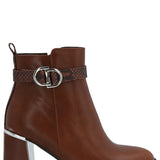 Botín Mujer Hex Café Azaleia