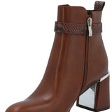 Botín Mujer Hex Café Azaleia