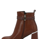 Botín Mujer Hex Café Azaleia