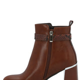 Botín Mujer Hex Café Azaleia