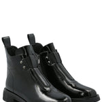 Botín Mujer Patent Negro Azaleia