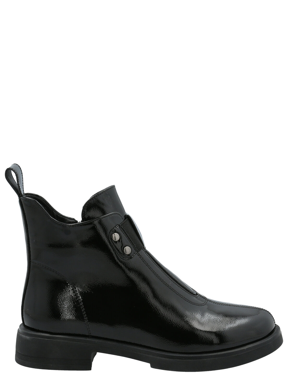 Botín Mujer Patent Negro Azaleia