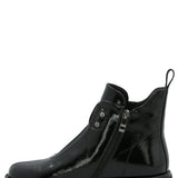 Botín Mujer Patent Negro Azaleia